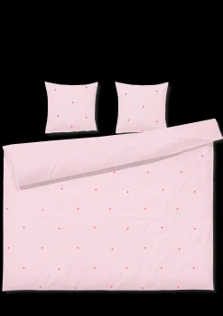 Outlet JUNA Sengetøj 220x220 cm i rosa fra serien Daisy | Køb her