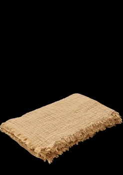 Best JUNA Sengetæppe 240x260 cm i sand fra serien Reloved