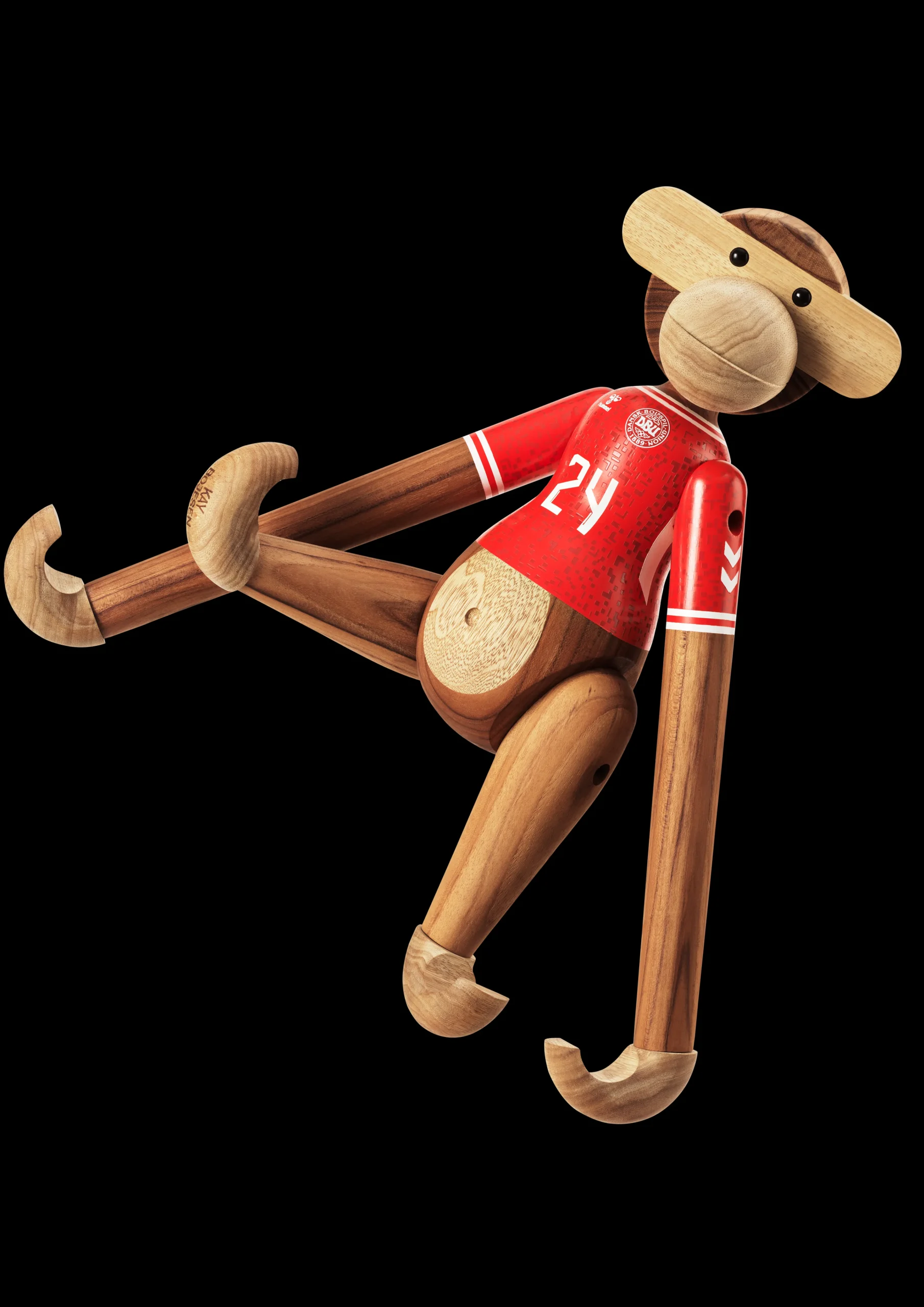Discount Kay Bojesen Abe x DBU Herre 2024 stor teak/limba - Køb her