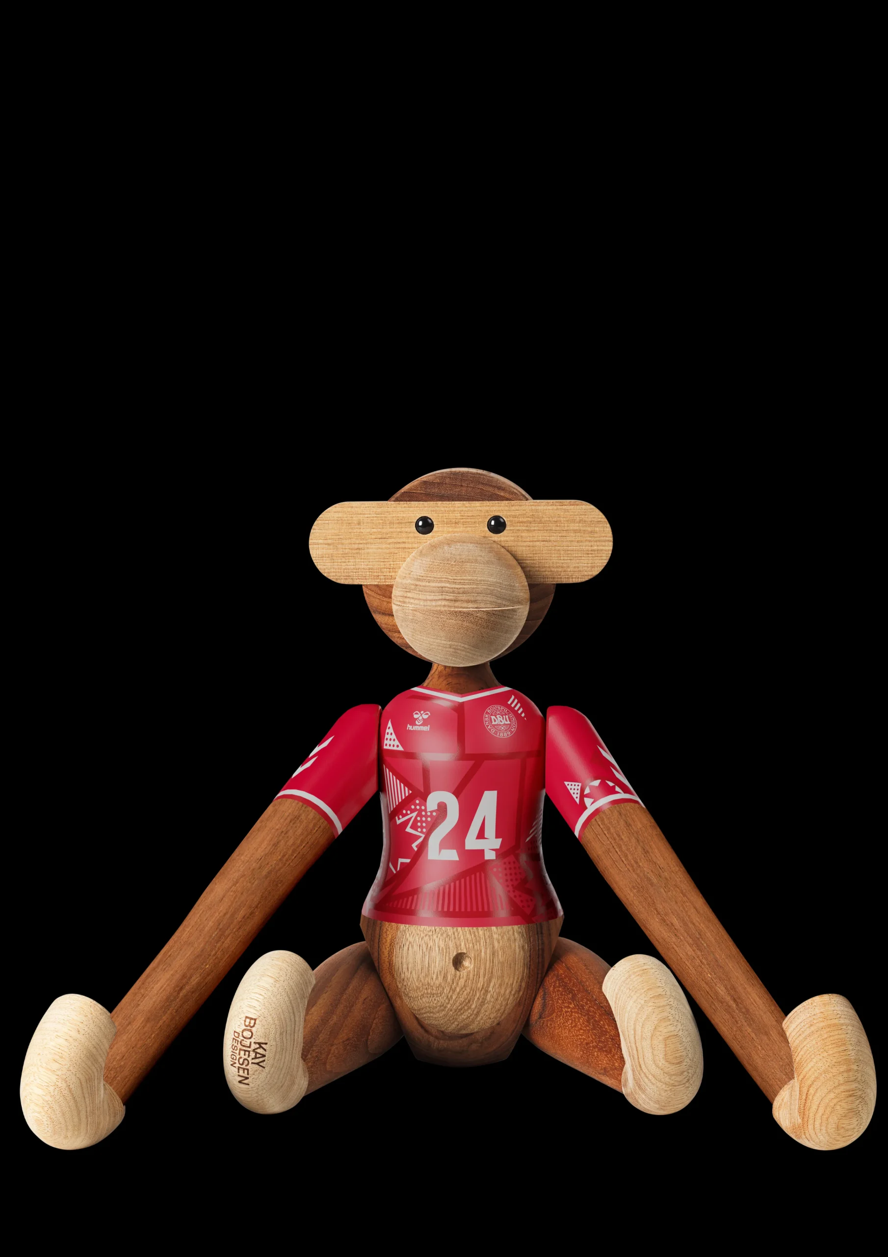 Clearance Kay Bojesen Abe x DBU Kvinde 2024 stor teak/limba - Køb her
