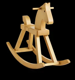 New Kay Bojesen Gyngehest H56 cm i træ fra serien Babies