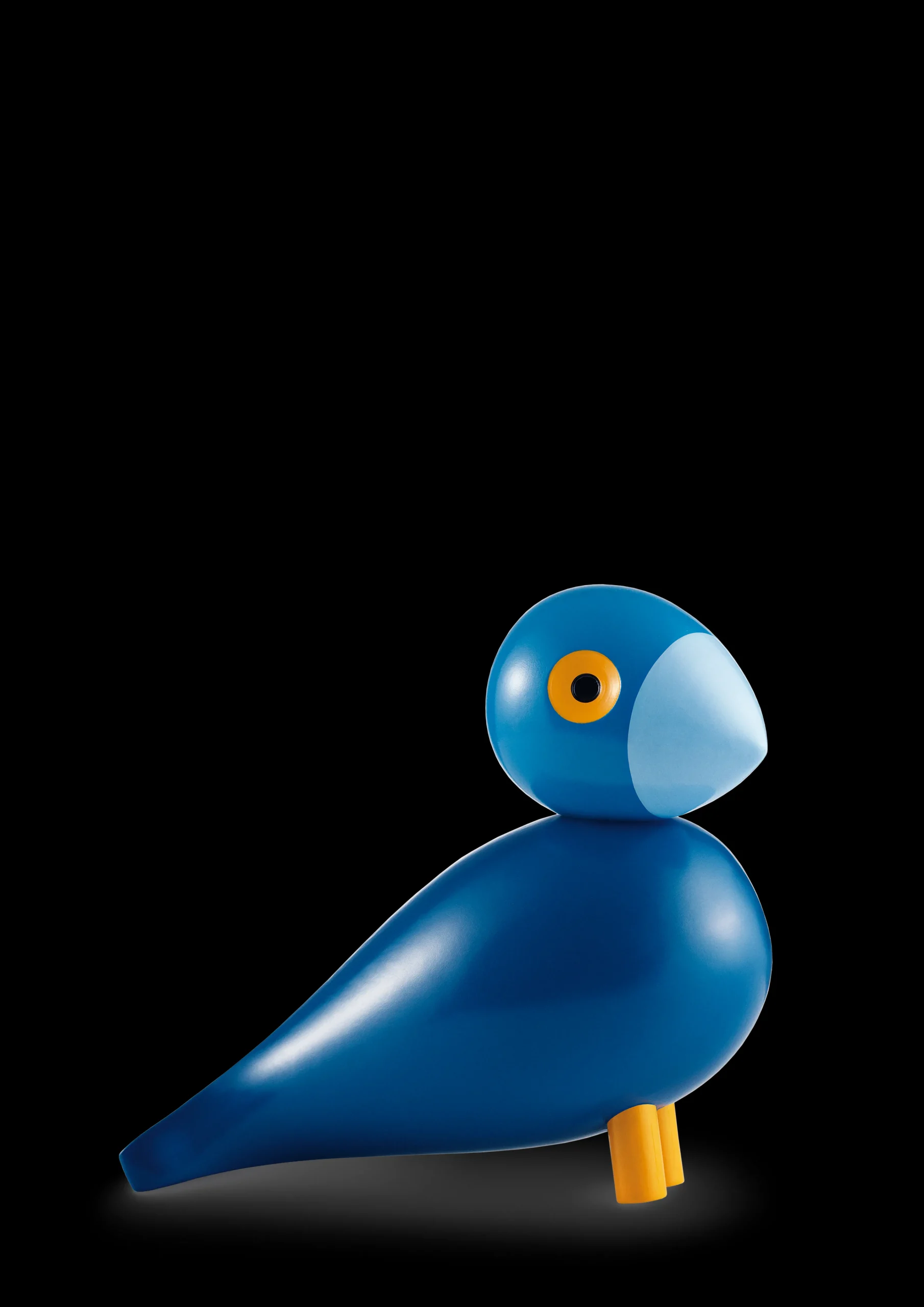 Clearance Kay Bojesen Kay Sangfugl H15.5 cm i blå fra serien Birds