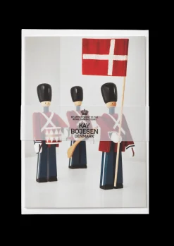 New Kay Bojesen Kort A6 Garder, 3 forskellige 1 stk. i rød