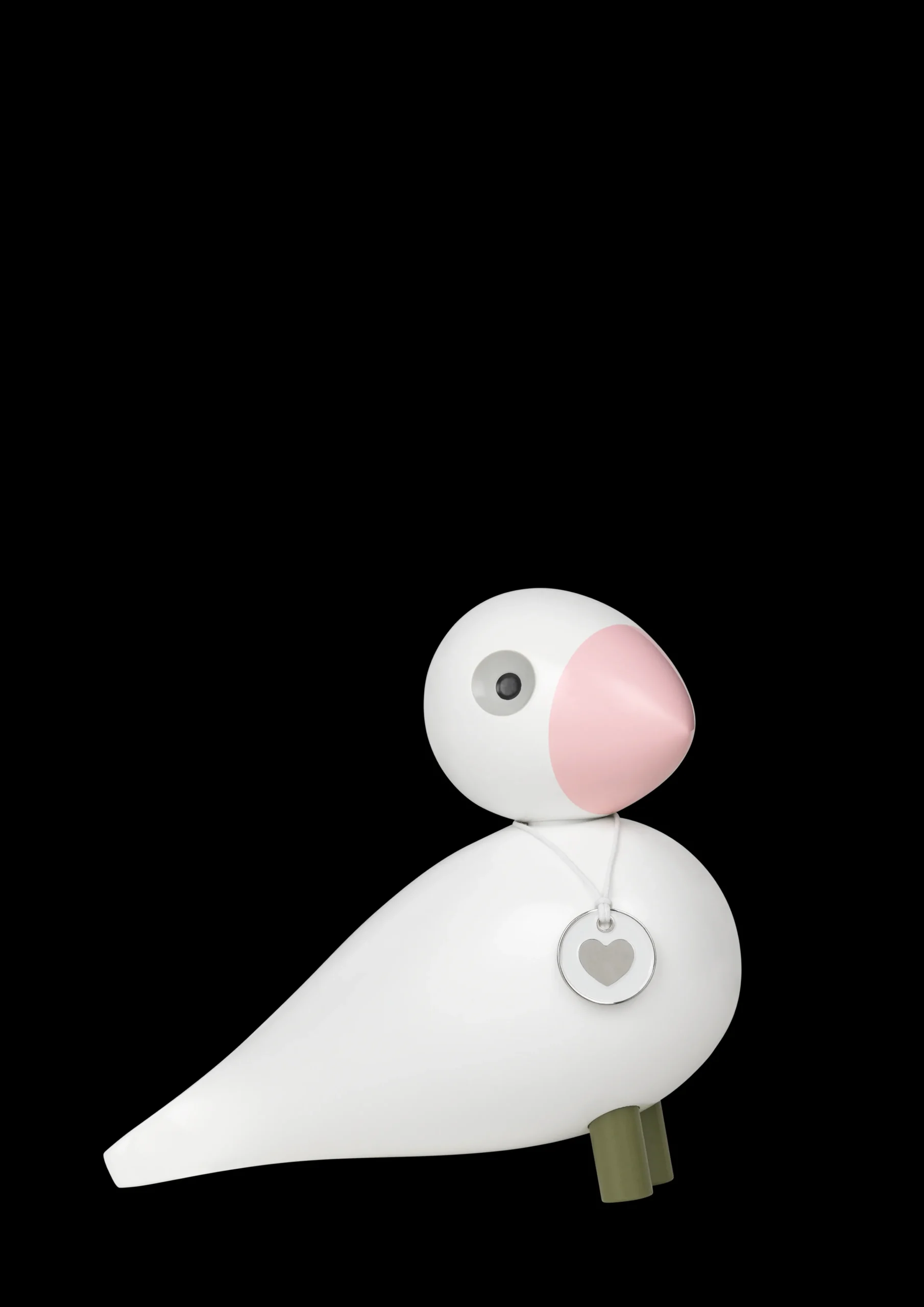 Discount Kay Bojesen Sangfugl Love H15.5 cm hvid/rosa | Køb her
