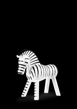 Outlet Kay Bojesen Zebra H14 cm i sort fra serien Other animals