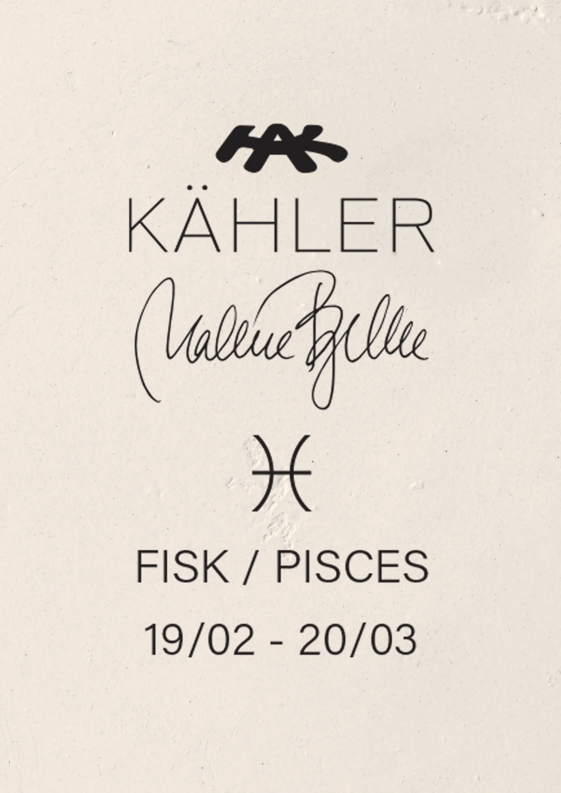 Hot Kähler Fisk H13 i hvid fra serien Astro | Rosendahl.com