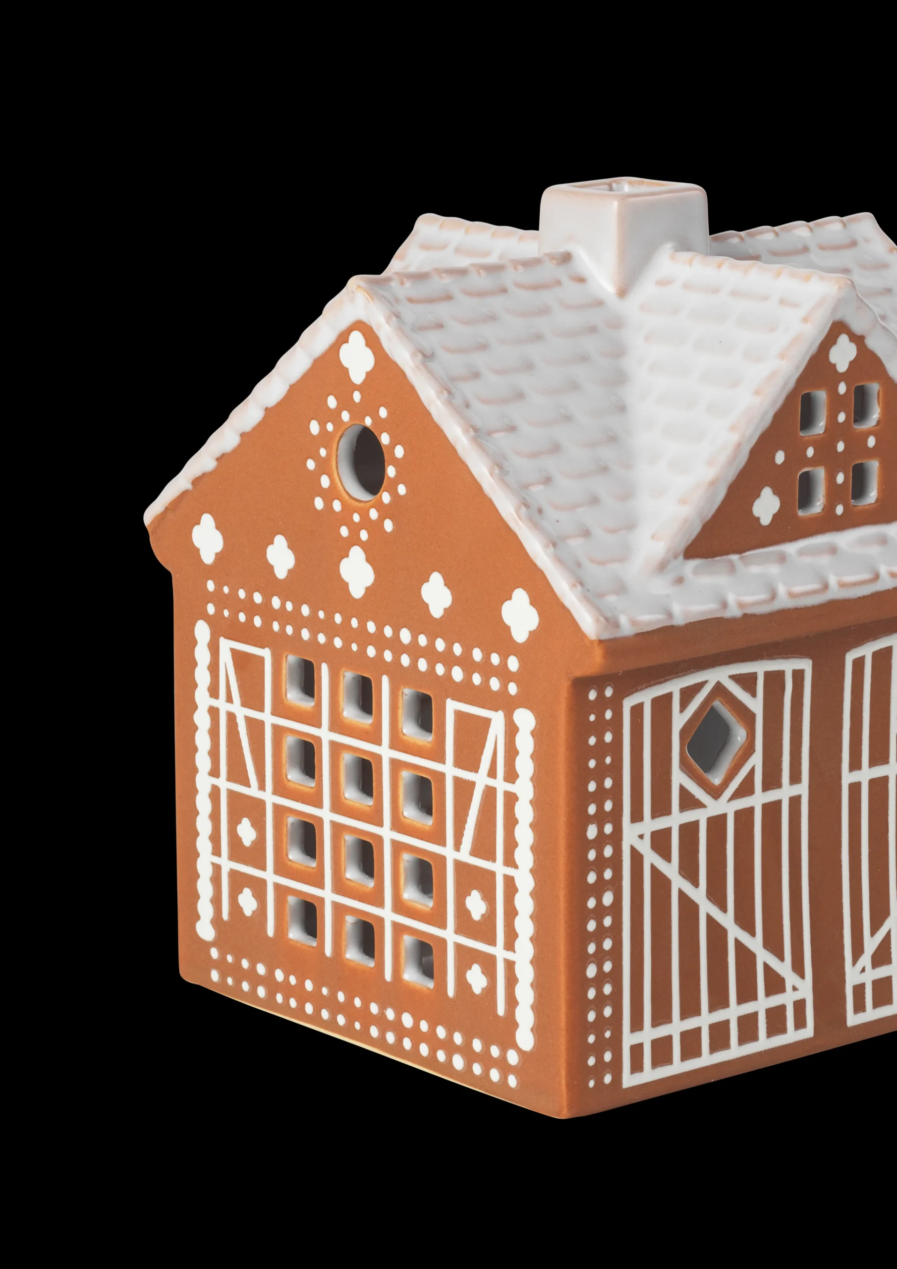 Hot Kähler Gingerbread Lyshus Julestald H11.5 brun | Køb nu