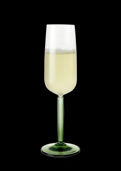 Best Kähler Hammershøi Champagneglas 24 cl grøn 2 stk. | Køb her