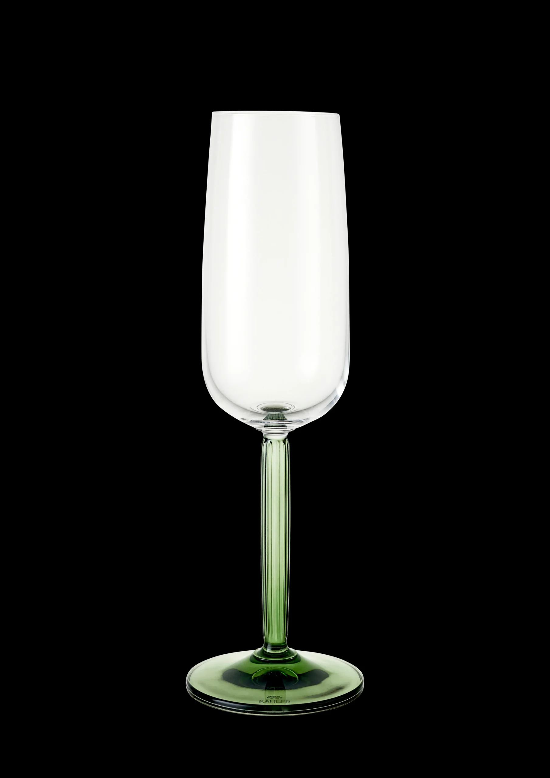Best Kähler Hammershøi Champagneglas 24 cl grøn 2 stk. | Køb her