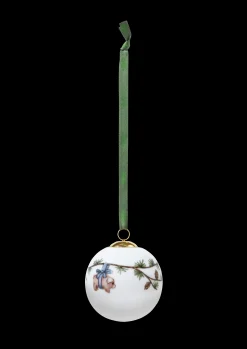 New Kähler Hammershøi Christmas Kugle 2023 Ø6 cm hvid m. deko
