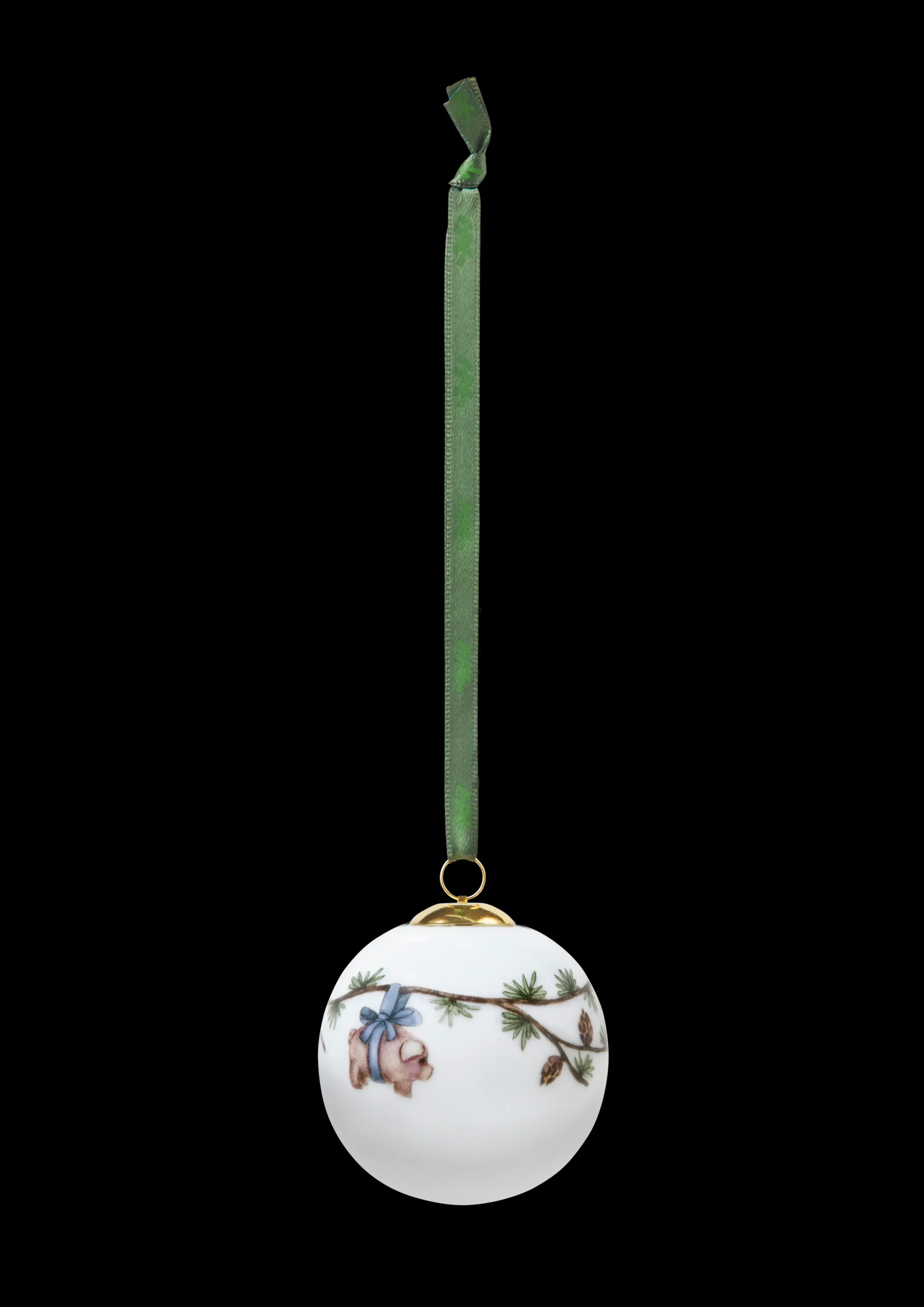 New Kähler Hammershøi Christmas Kugle 2023 Ø6 cm hvid m. deko