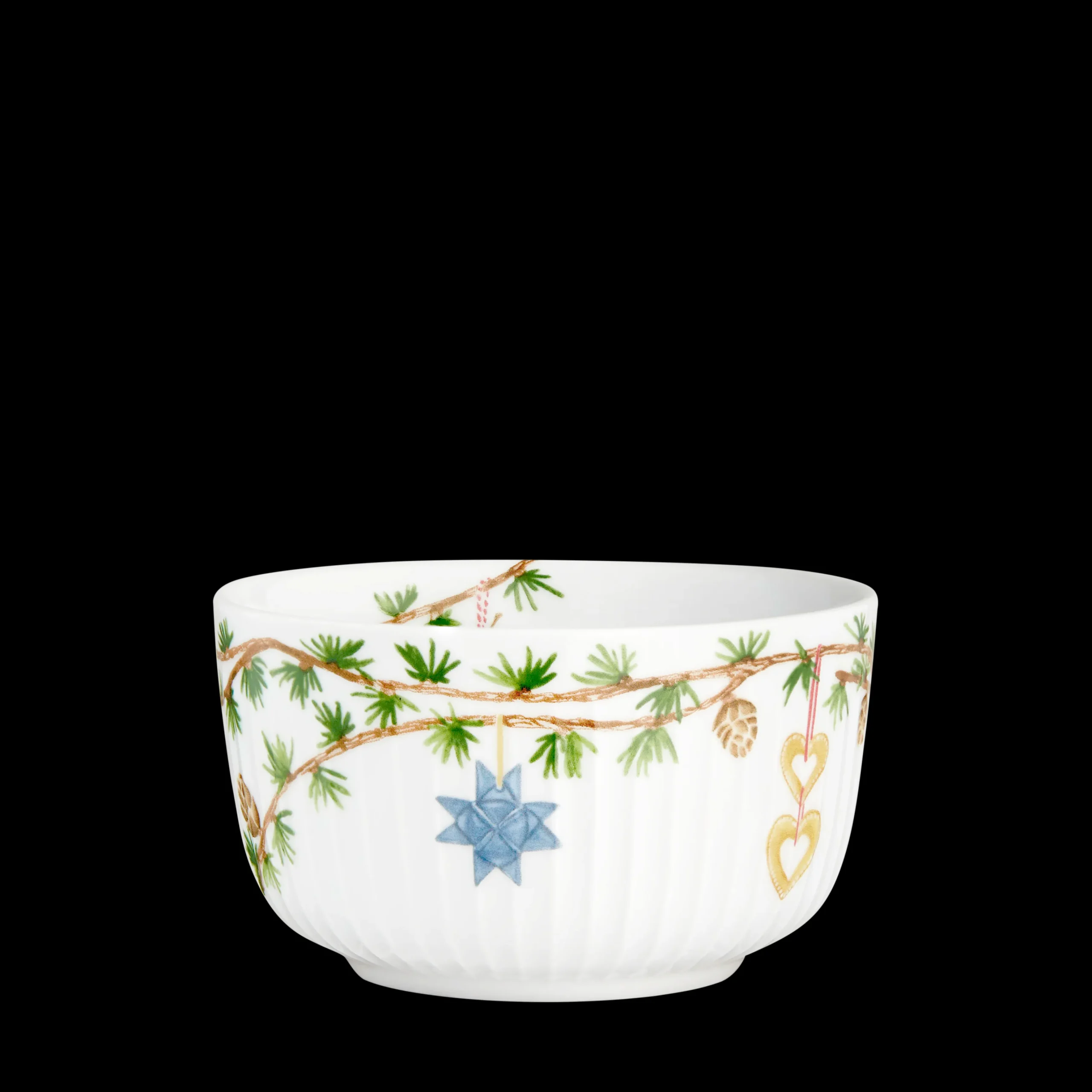 Sale Kähler Hammershøi Christmas Skål Ø12 cm hvid m. deko