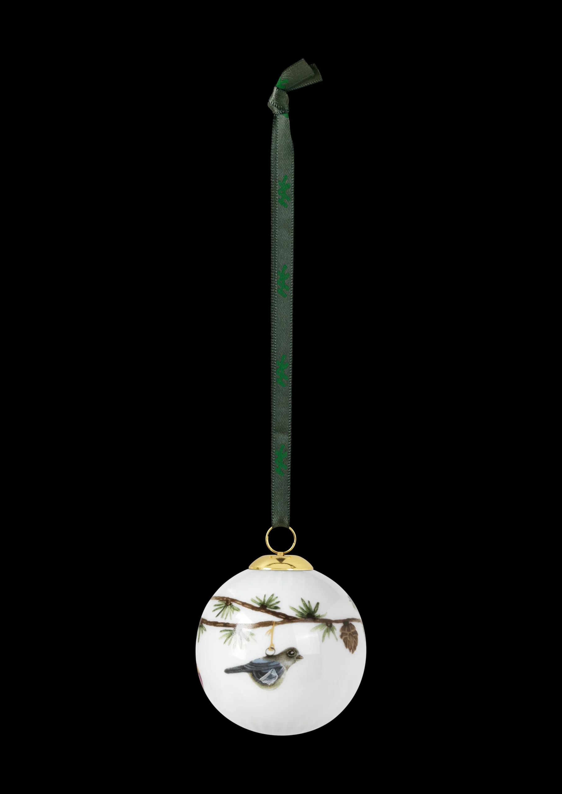 Clearance Kähler Hammershøi Christmas Kugle 2019 Ø6 cm hvid m. deko