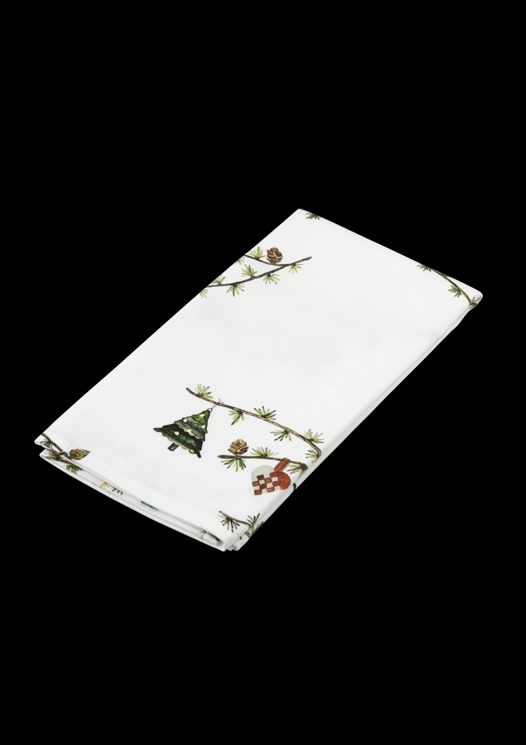 Discount Kähler Hammershøi Christmas Stofserviet 45x45cm hvid m. deko