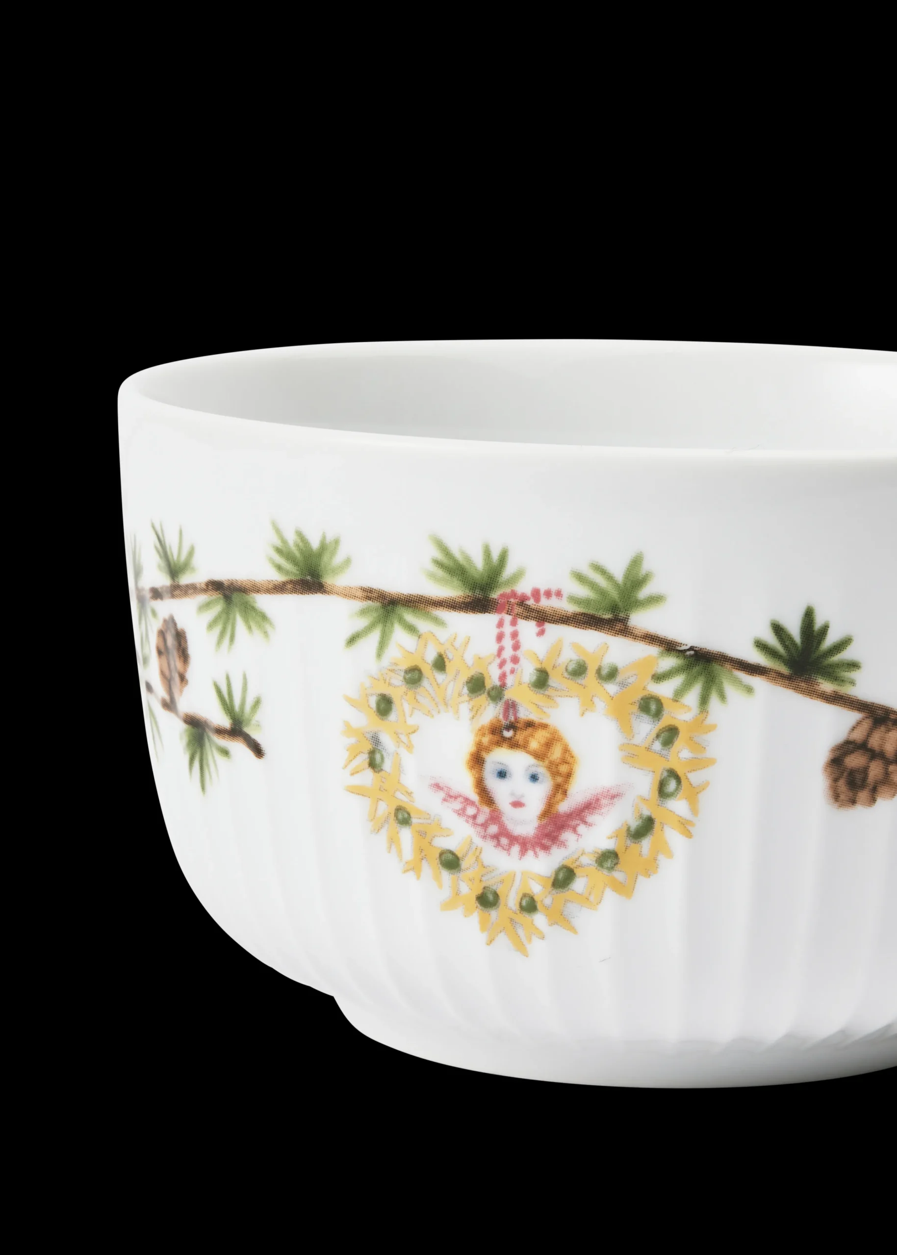 Online Kähler Hammershøi Christmas Skål 2024 Ø12 cm hvid m. deko