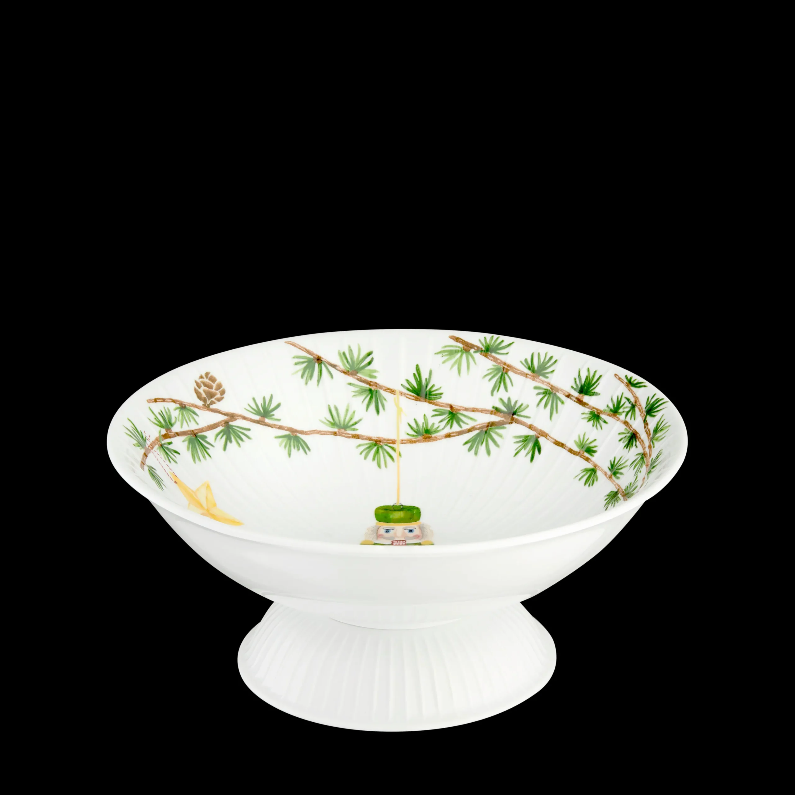 Sale Kähler Hammershøi Christmas Opsats Ø23 cm hvid m. deko