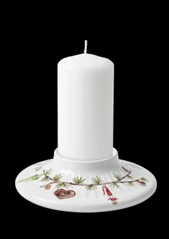 Outlet Kähler Hammershøi Christmas Bloklysestage Ø13 cm hvid m deko