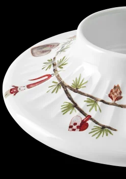Outlet Kähler Hammershøi Christmas Bloklysestage Ø13 cm hvid m deko