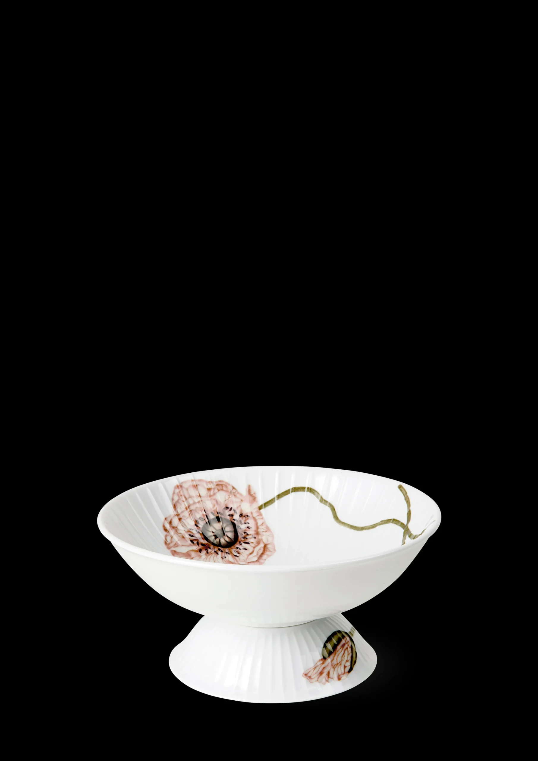 New Kähler Hammershøi Poppy Opsats Ø16 cm hvid m. deko | Køb her