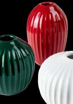 Discount Kähler Hammershøi Vase miniature rød/grøn/hvid 3 stk.