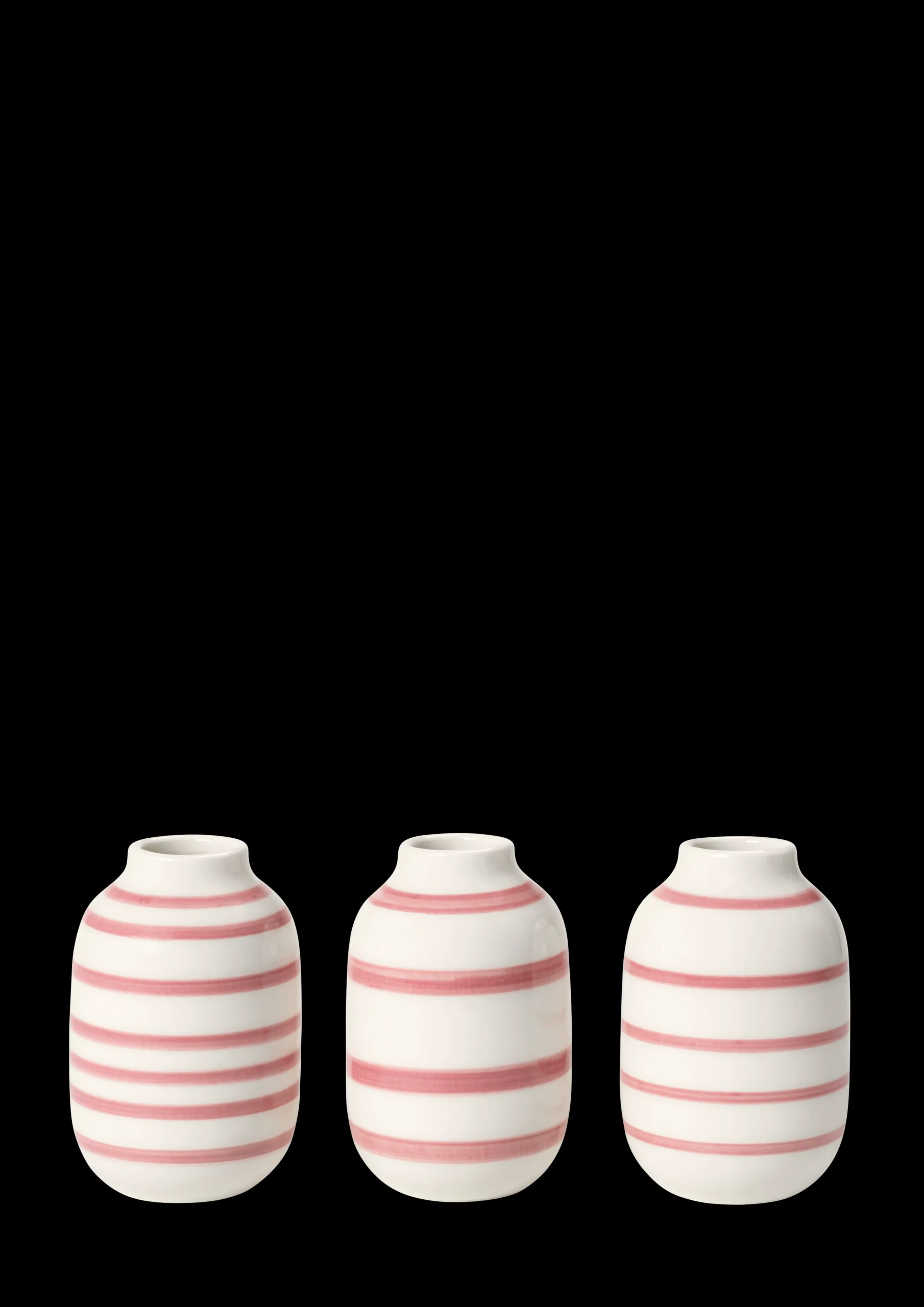 New Kähler Omaggio Vase miniature rosa 3 stk. | Køb her