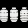 Hot Kähler Omaggio Vase miniature sølv 3 stk. (15350) | Køb her