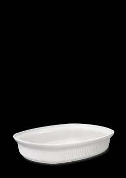 Outlet Kähler Ovnfast fad 32x24 cm i hvid fra serien Hammershøi