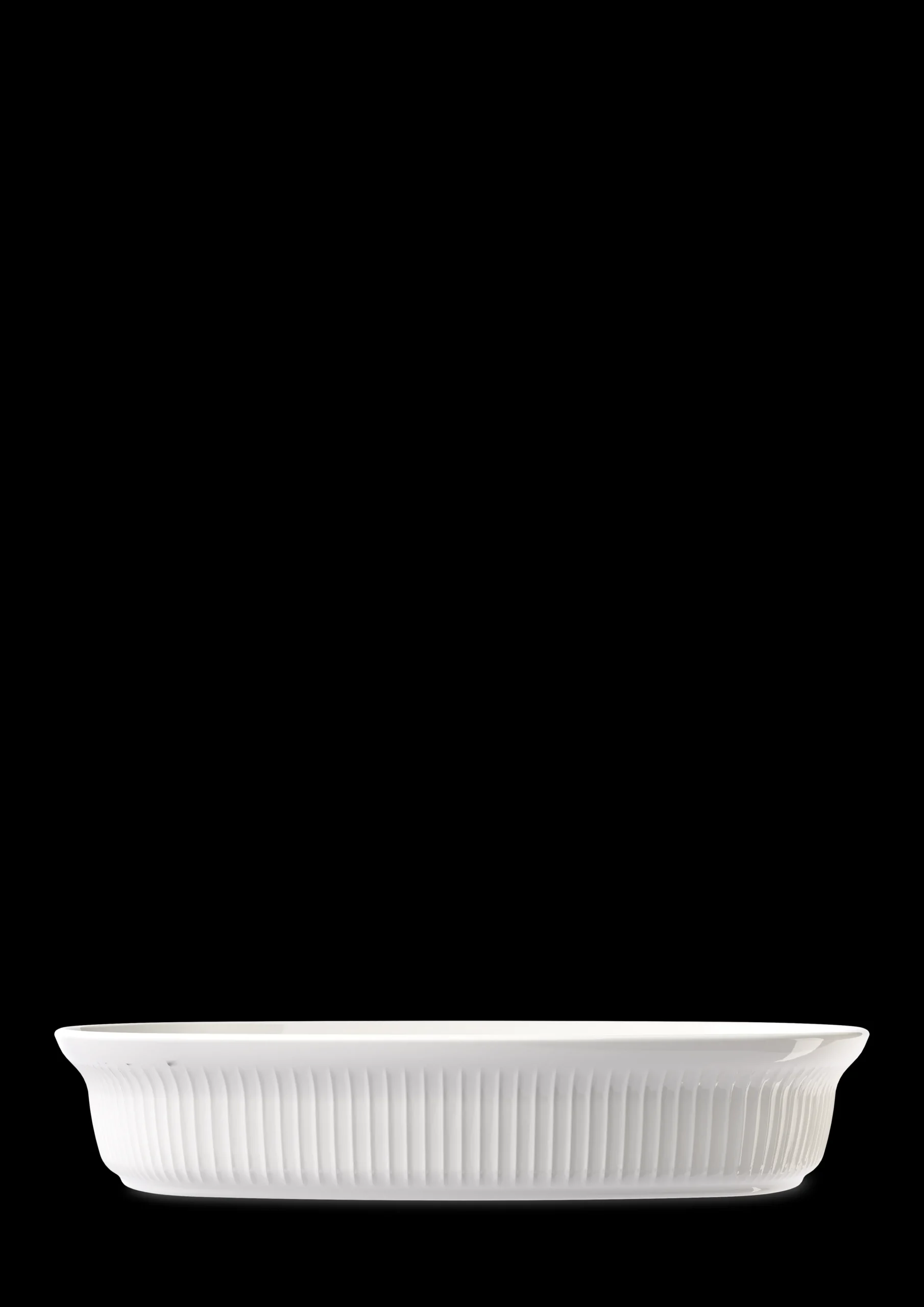 Outlet Kähler Ovnfast fad 32x24 cm i hvid fra serien Hammershøi