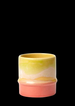 Discount Kähler Poppery Krus 36 cl yellow/apple green/pink