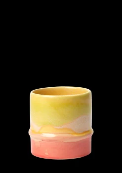 Discount Kähler Poppery Krus 36 cl yellow/apple green/pink