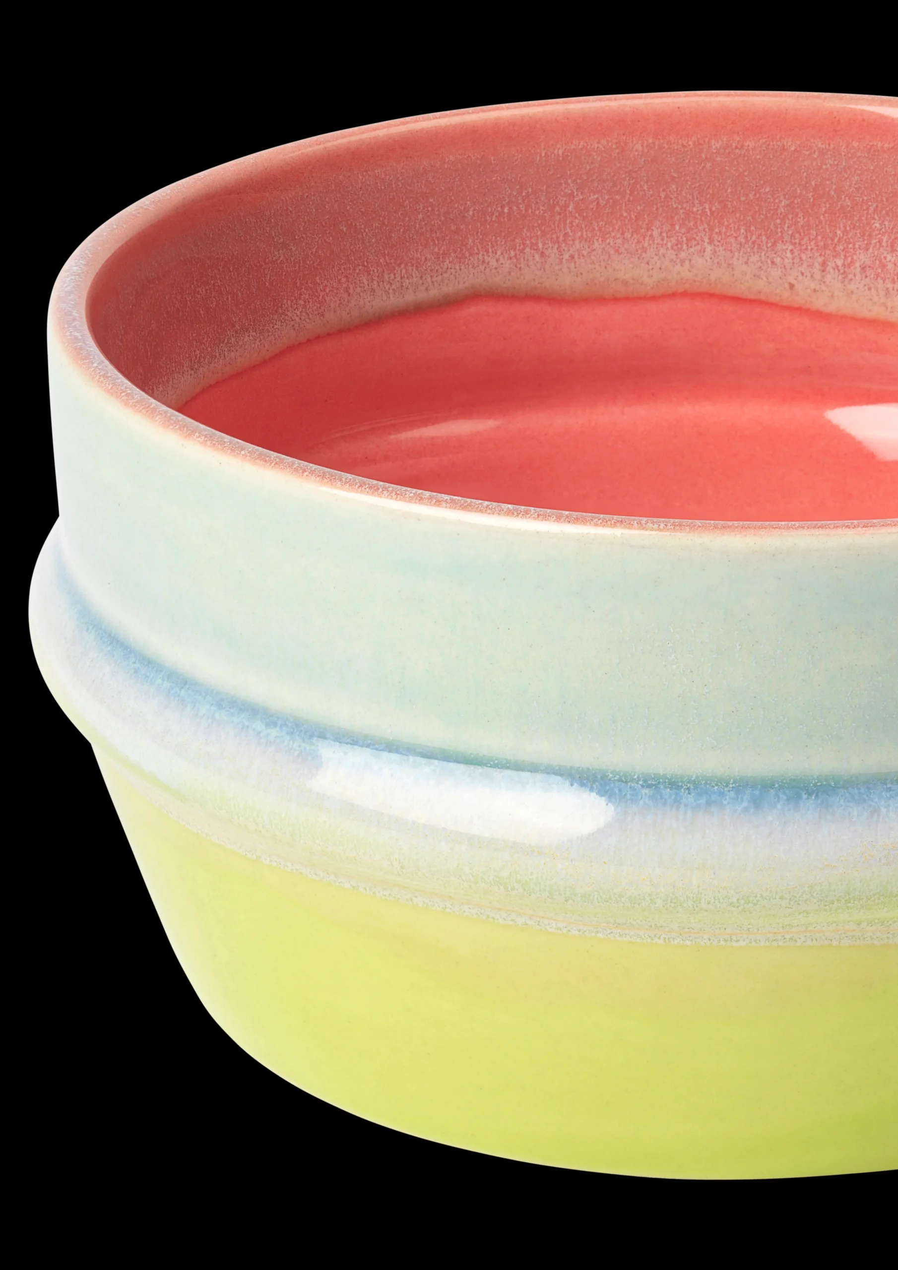Clearance Kähler Poppery Skål Ø12 cm pink/mint/apple green
