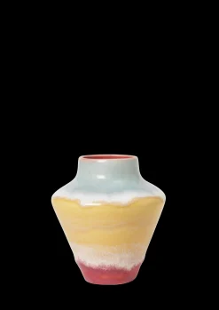 Discount Kähler Poppery Vase H12 cm pink/mint/gul | Køb hos os
