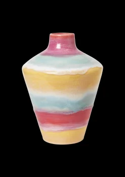 Clearance Kähler Poppery Vase med æble H32 cm pink/mint/gul | Køb nu