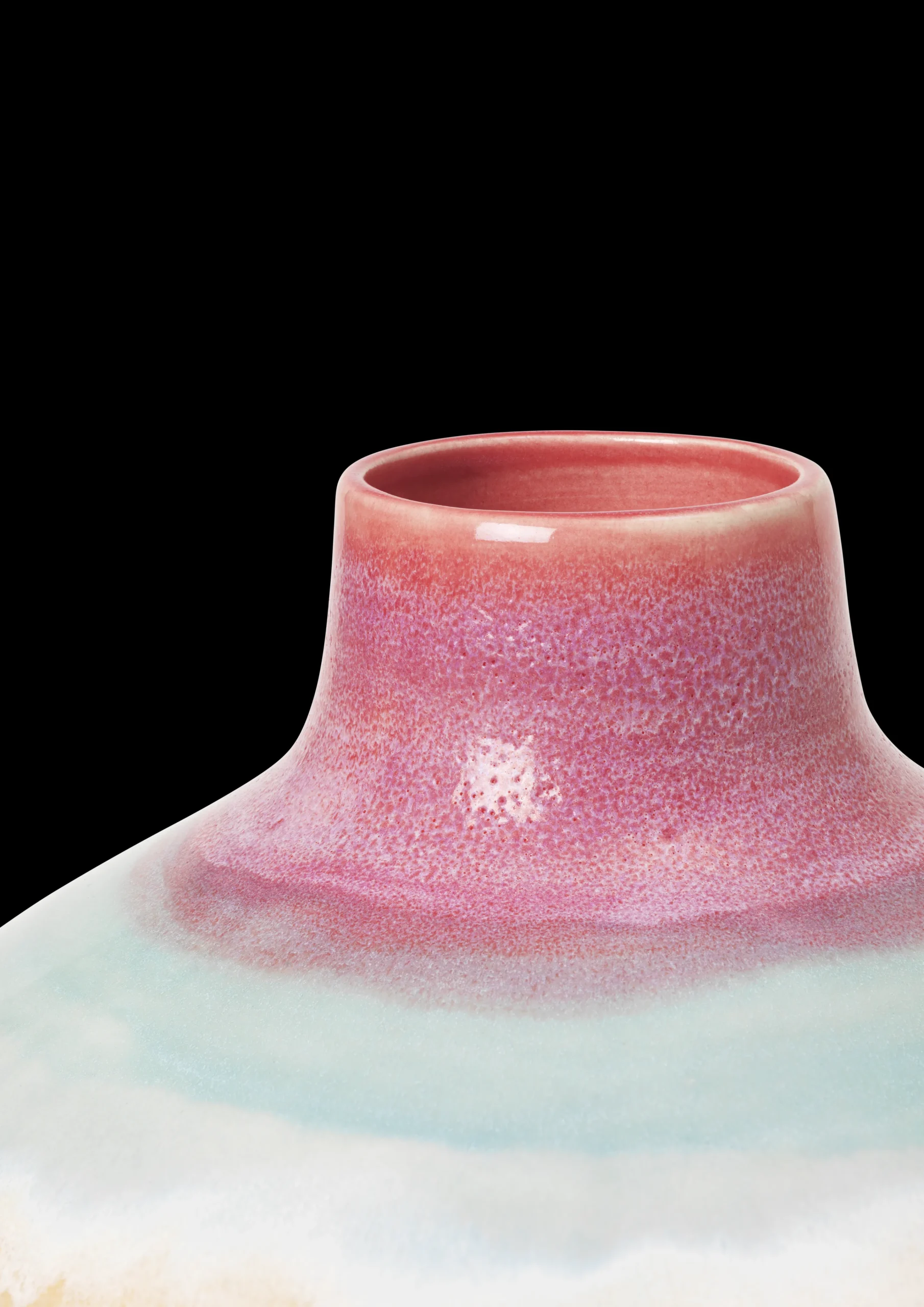 Clearance Kähler Poppery Vase med æble H32 cm pink/mint/gul | Køb nu