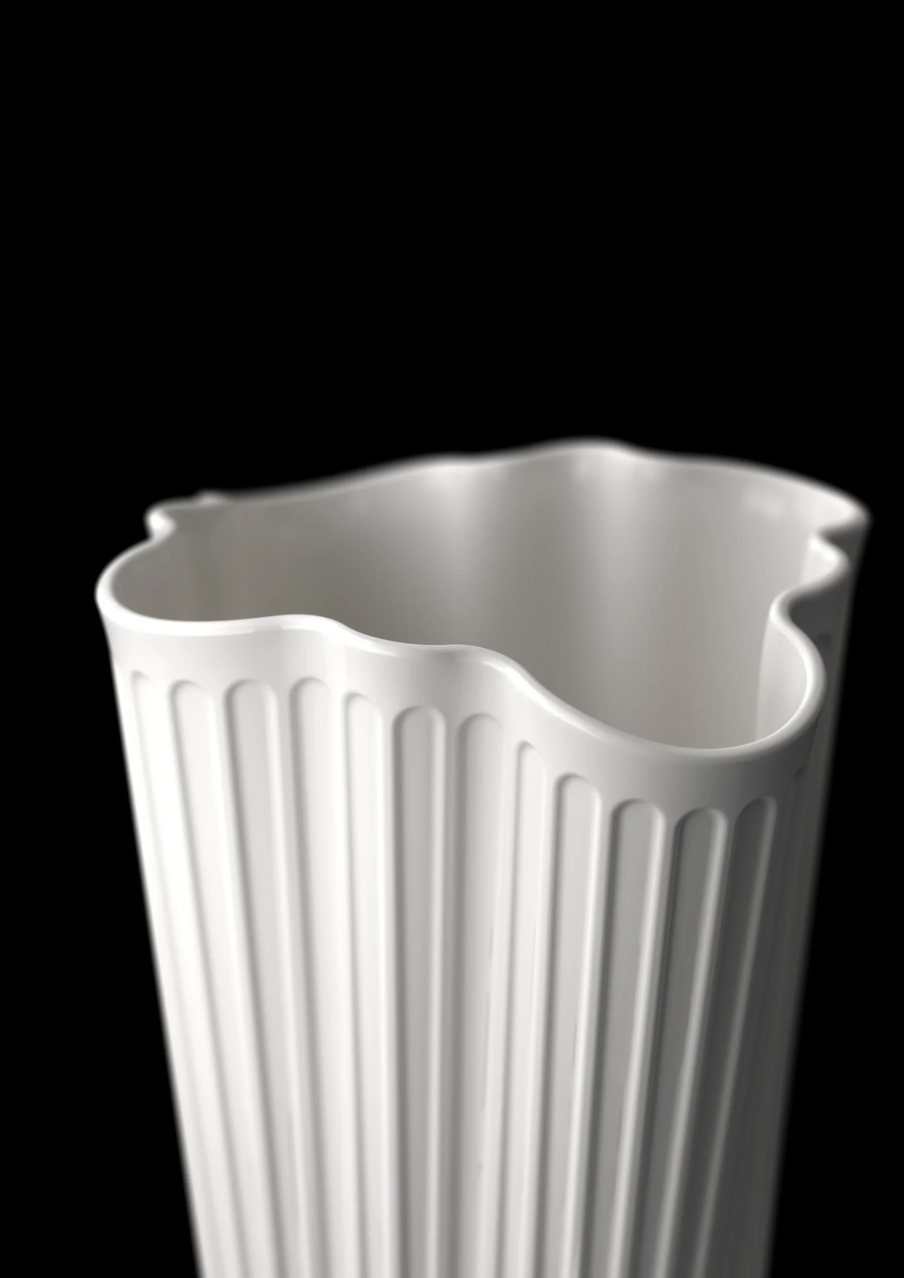 Best Kähler Unfold Vase H20.5 cm i hvid fra serien Hammershøi