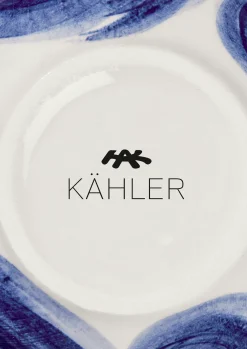 Online Kähler Vase H10.5 cm i blå fra serien Tulle | Køb her