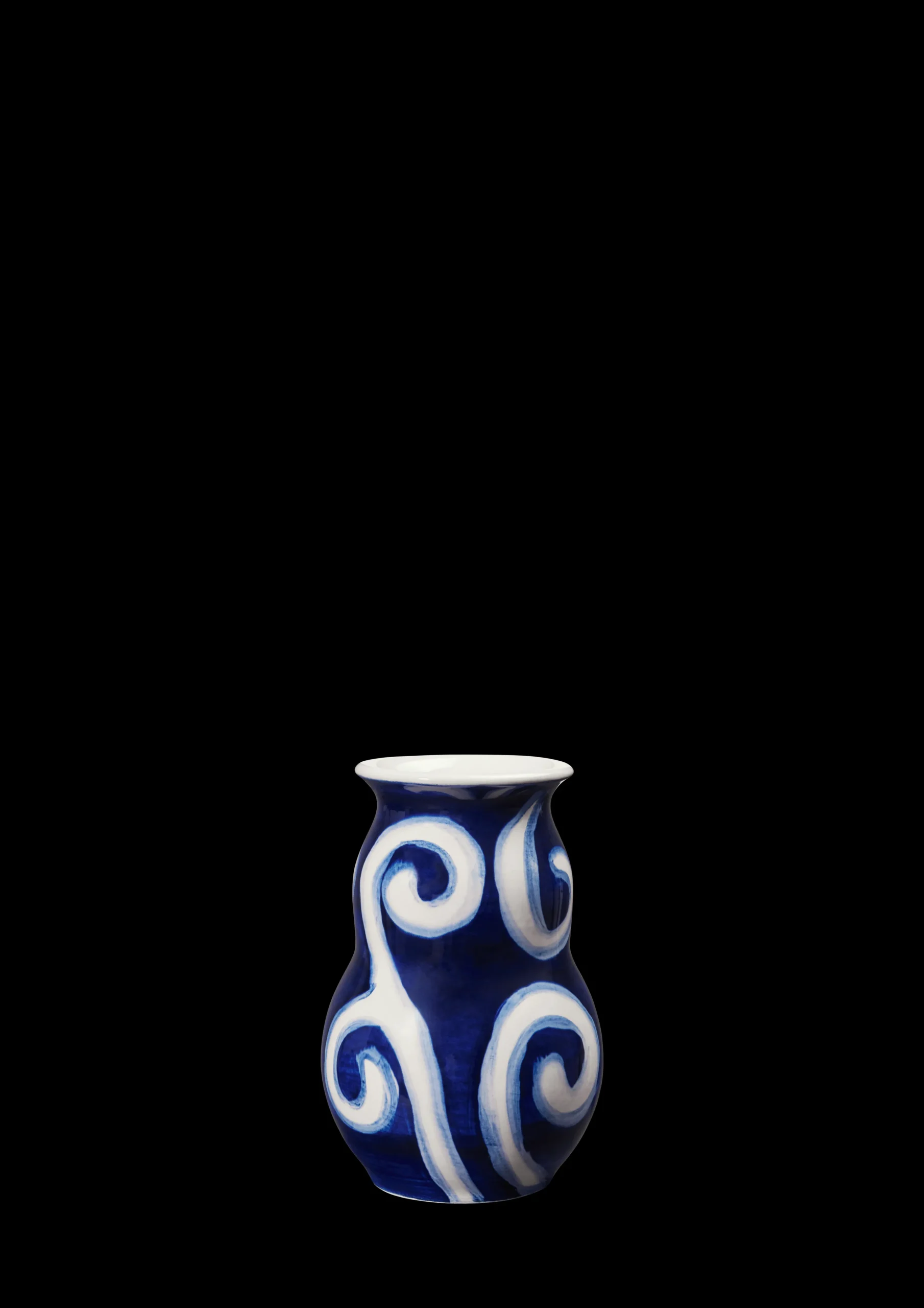 Outlet Kähler Vase H13 cm i blå fra serien Tulle | Køb her