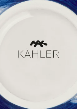 Outlet Kähler Vase H13 cm i blå fra serien Tulle | Køb her