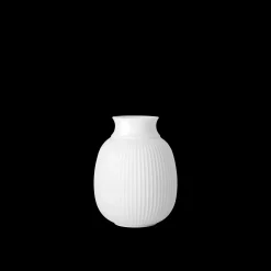 Hot Lyngby Porcelæn Curve Vase H12.5 hvid porcelæn | Køb her