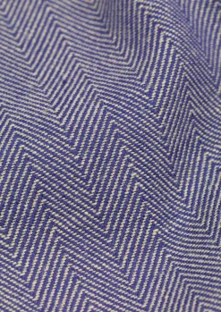 Discount Lyngby Porcelæn Herringbone Dug 150x320 cm blå | Køb her