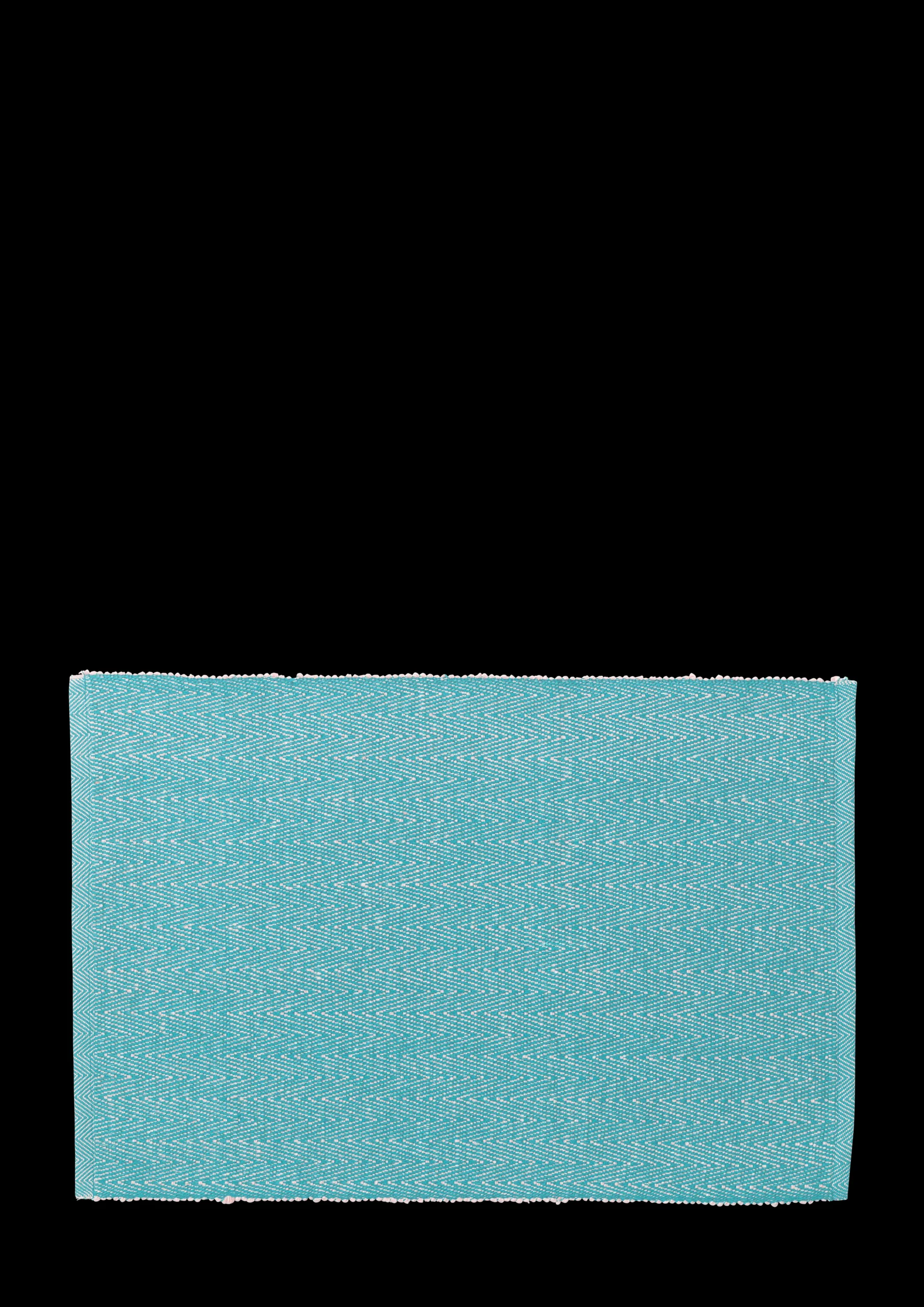 Hot Lyngby Porcelæn Herringbone Dækkeserviet 43x30 cm turkis