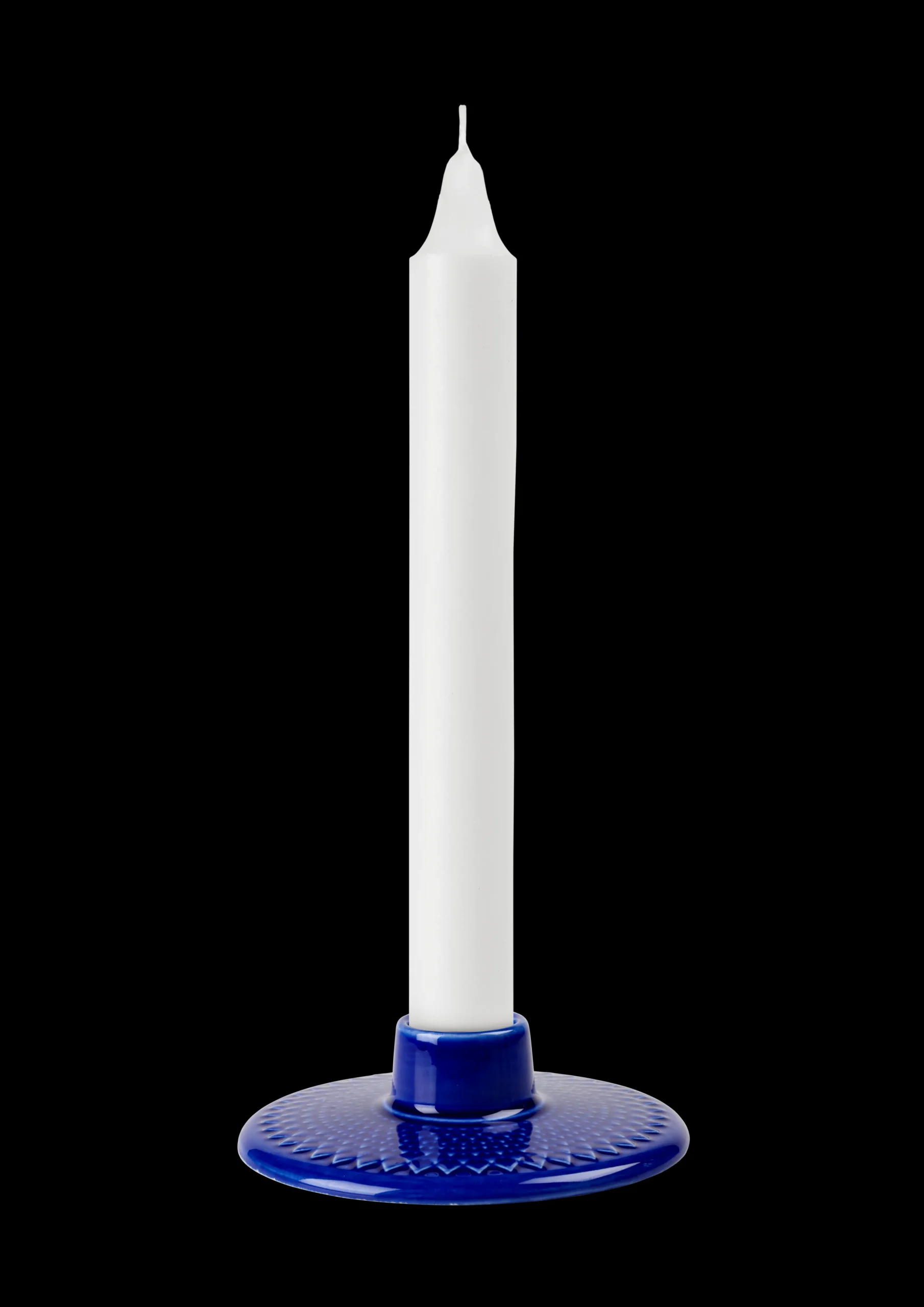 Clearance Lyngby Porcelæn Kronelysestage H3 cm i blå | Køb her