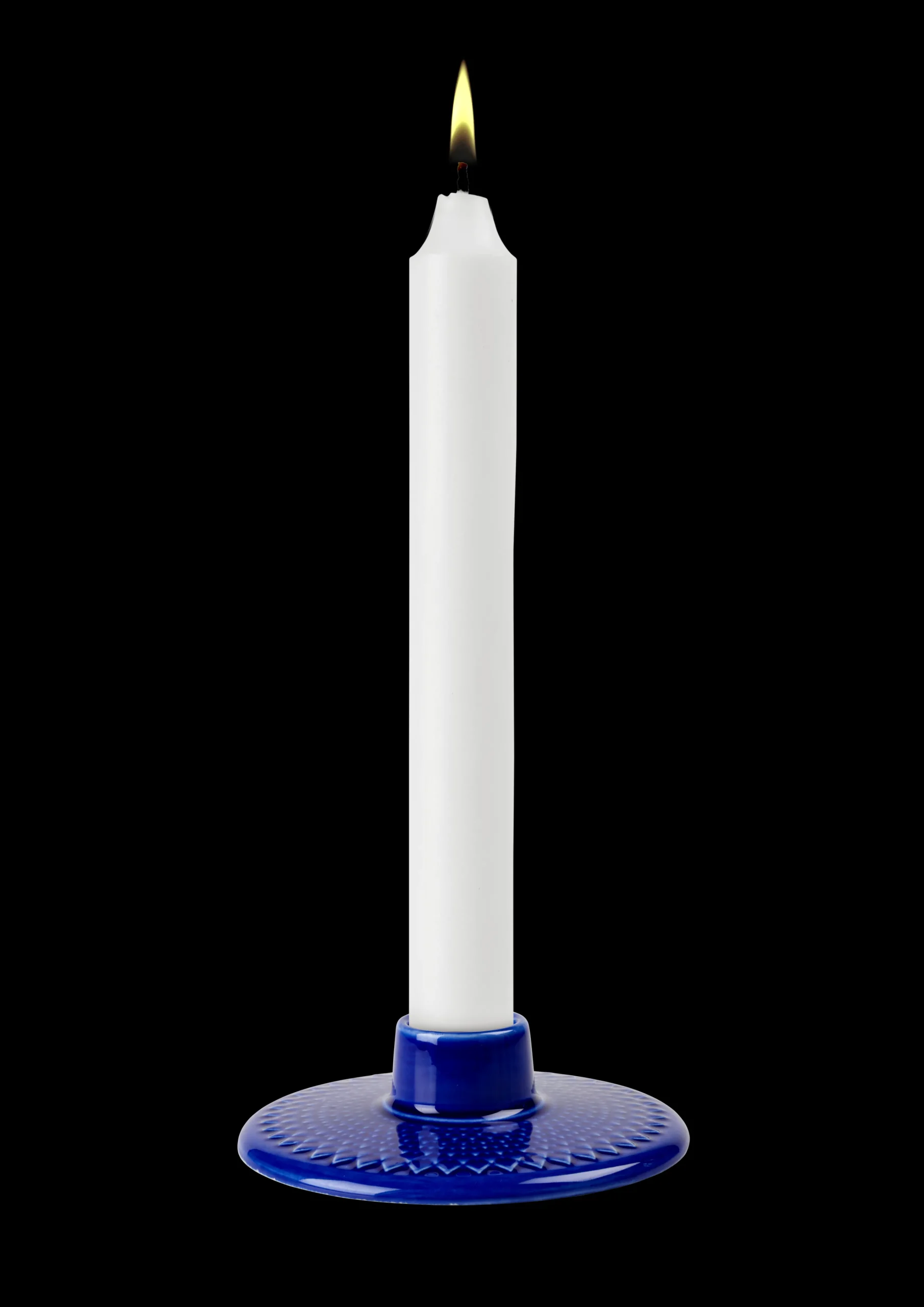 Clearance Lyngby Porcelæn Kronelysestage H3 cm i blå | Køb her