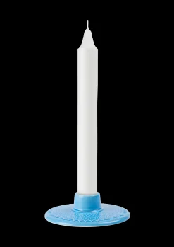Outlet Lyngby Porcelæn Kronelysestage H3 cm i blå | Køb her