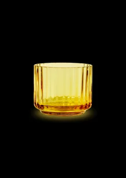 New Lyngby Porcelæn Lyngby Fyrfadsstage Ø6.7 cm amber - Køb her