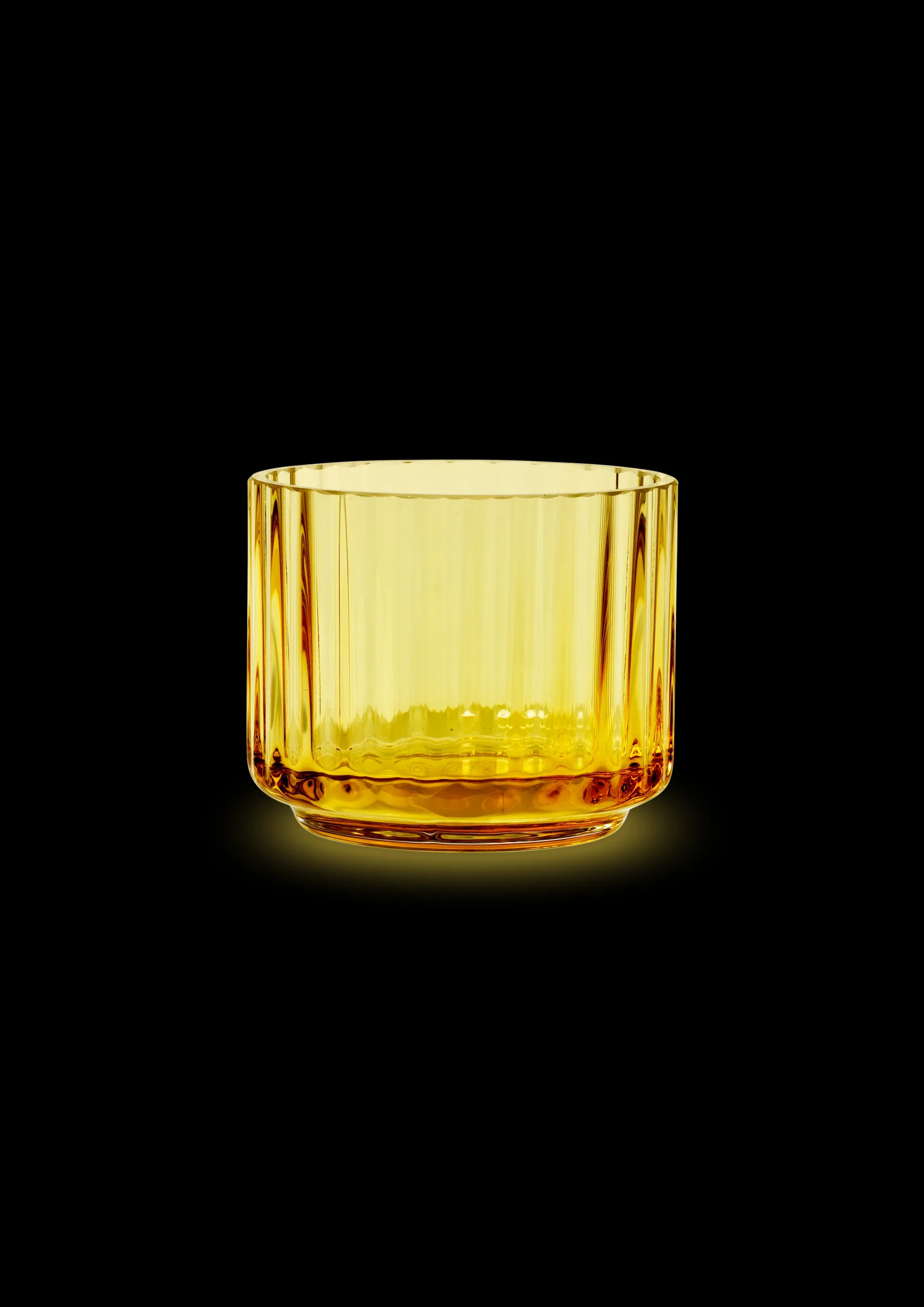 New Lyngby Porcelæn Lyngby Fyrfadsstage Ø6.7 cm amber - Køb her