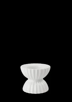 Sale Lyngby Porcelæn Lyngby Tura Fyrfadsstage Ø8 cm hvid | Køb nu