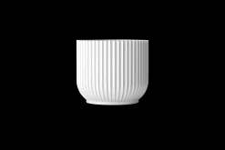 Discount Lyngby Porcelæn Lyngby Urtepotteskjuler stor hvid | Køb her