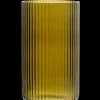 Online Lyngby Porcelæn Lyngby Vase H31 olivengrøn mundblæst glas