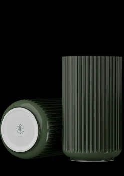 New Lyngby Porcelæn Lyngby Vase H31 cm mørk grøn porcelæn